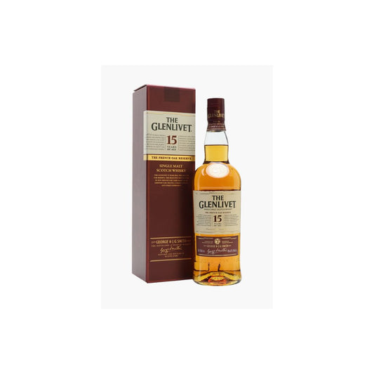 The  GLENLIVET SCOTCH SINGLE MALT 15YR 750ML